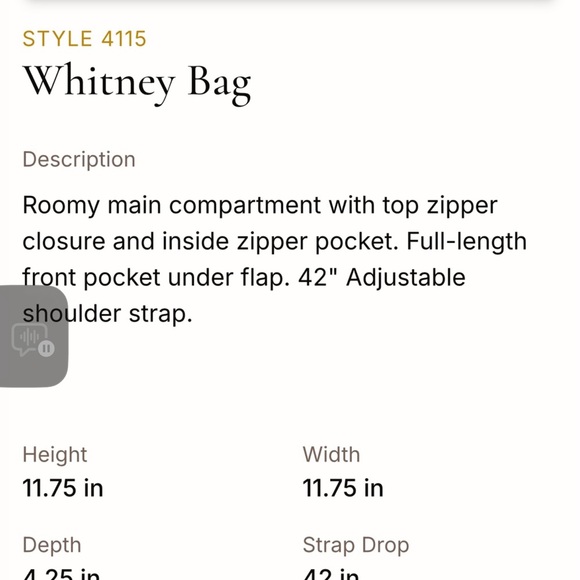 Coach Vintage Whitney bag E5C-4115 - Picture 12 of 12